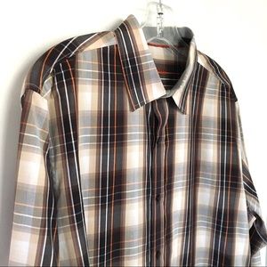 Tasso Elba Mens Long Sleeve Shirt Sz L 16-16 1/2
